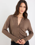 STORIES BE TOLD AUTOGRAPH SOFT FINE GAUGE CREWNECK CARDIGAN