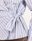 STORIES BE TOLD AXIOM WRAP WAIST TIE SHIRT