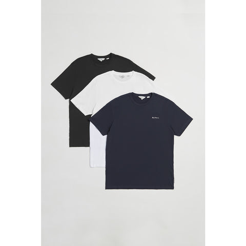 BEN SHERMAN 3PK CHEST EMBROIDERY TEE