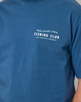 JUST ANOTHER FISHERMAN BEERS BEFORE LUNCH SEA TEE - MILITARY BLUE