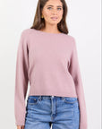 STORIES BE TOLD CAMELIA ALPACA BLEND LONG SLEEVE CREWNECK KNIT JUMPER