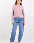 STORIES BE TOLD CAMELIA ALPACA BLEND LONG SLEEVE CREWNECK KNIT JUMPER