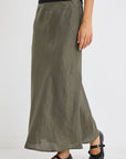 RE:UNION BLISS BIAS MIDI SKIRT
