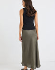 RE:UNION BLISS BIAS MIDI SKIRT