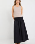 STORIES BE TOLD ADVENTURE VOTTON SHIRRED WAIST MAXI SKIRT