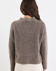AMONG THE BRAVE COCOON RELAXED KNIT MOCK NECK JUMPER