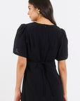 STORIES BE TOLD COMMEND SHAPED SHORT SLEEVE MAXI DRESS