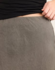 RE:UNION BLISS LINEN BIAS MIDI SKIRT
