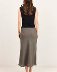 RE:UNION BLISS LINEN BIAS MIDI SKIRT