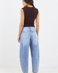 AMONG THE BRAVE GRADUATE LIGHT BLUE STRETCH BARREL JEANS
