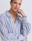 BY ROSA CONNECTION DROP SHOULDER LS SHIRT