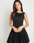STORIES BE TOLD CORVETTE STRUCTURED BUBBLE MINI DRESS