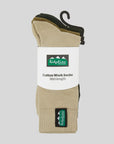 RIDGELINE COTTON WORK SOCKS MULTI MID LENGTH 3PACK