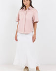 STORIES BE TOLD CRUCIAL DENIM SHORT SLEEVE SHACKET