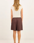 STORIES BE TOLD LITERAL LINEN PLEAT FRONT SHORTS