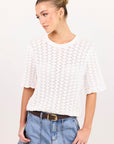 IVY + JACK DAINTY IVORY LACE TEE