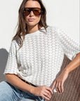 IVY + JACK DAINTY IVORY LACE TEE