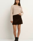 AMONG THE BRAVE VALID CORD MINI SKIRT