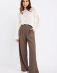 AMONG THE BRAVE INSTINCTIVE TWILL WIDE LEG ELASTIC BACK PANTS