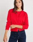 STORIES BE TOLD DEDICATION CASHMERE BLEND CREWNECK CARDIGAN