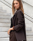 AMONG THE BRAVE DIPLOMA TWO BUTTON VENT SLEEVE BLAZER