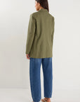 IVY + JACK DOCK RAMIE BLAZER ROLLED SLEEVE BLAZER