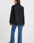 IVY + JACK DOCK RAMIE ROLLED SLEEVE BLAZER