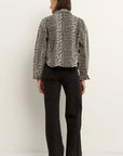 AMONG THE BRAVE ECHO LEOPARD DENIM JACKET