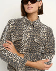 AMONG THE BRAVE ECHO LEOPARD DENIM JACKET