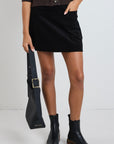 AMONG THE BRAVE VALID CORD MINI SKIRT