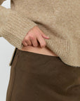 STORIES BE TOLD SAHARA LUXE LINEN BLEND BIAS MAXI SKIRT