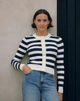 HUFFER CLASSIC STRIPE KNIT CARDI
