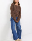 IVY + JACK HIGHLIGHT MOHAIR BLEND CREWNECK CARDIGAN