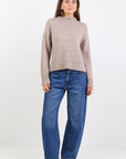 BY ROSA. HUDDLE HIGH NECK KNIT JUMPER
