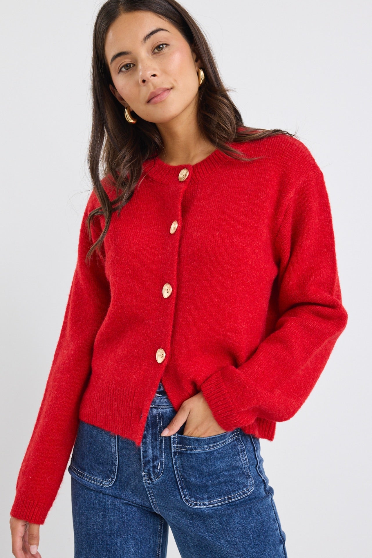 STORIES BE TOLD IMPRINT SOFT KNIT CREWNECK CARDIGAN – Boutique on