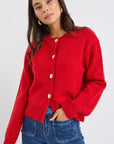 STORIES BE TOLD IMPRINT SOFT KNIT CREWNECK CARDIGAN
