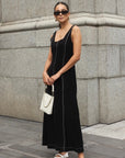 STORIES BE TOLD INDEX SLEEVELESS SQUARE NECK CONTRAST MAXI DRESS