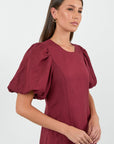 RE:UNION INDULGENT PUFF SLEEVE RELAXED MAXI DRESS
