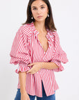 IVY + JACK INSIGHTFUL YOU GOT THIS STRIPE OVERSIZED SHIRT
