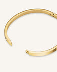 ROSEFIELD GOLD CHANNEL SET CRYSTAL TENNIS BANGLE