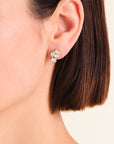 ROSEFIELD PLAYFUL CRYSTAL CLUSTER STUDS