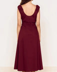 MINK PINK LOLA WRAP MIDI DRESS