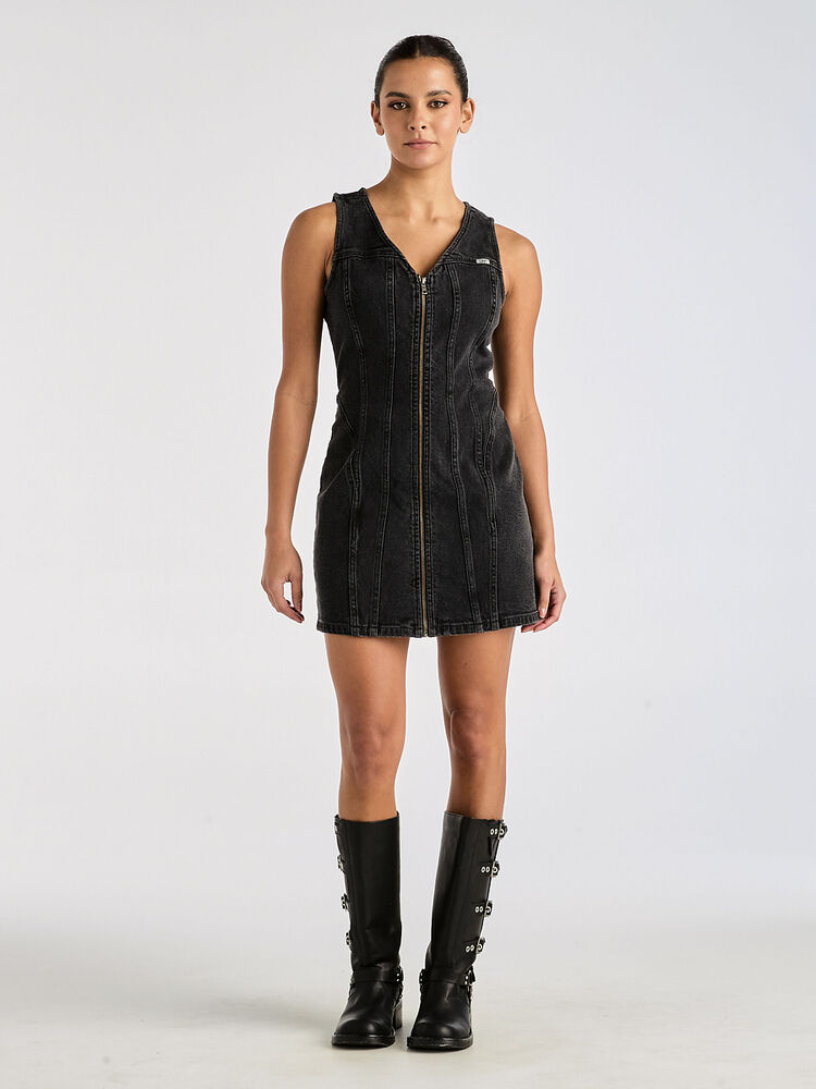 white christmas dresses LEE ROBBIE DENIM DRESS – Boutique on Main Street
