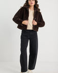 STORIES BE TOLD LODGE FAUX FUR JACKET