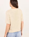 BY ROSA LOVEABLE TAPE YARN KNIT TEE