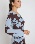 STORIES BE TOLD LUMINOUS FLORAL MAXI DRESS