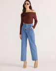 MINKPINK ZOE OFF SHOULDER KNIT TOP