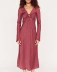 MINK PINK LENI BIAS MIDI DRESS