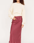 MINK PINK LENI BIAS MIDI SKIRT