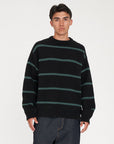 HUFFER STACK STRIPE KNIT CREW